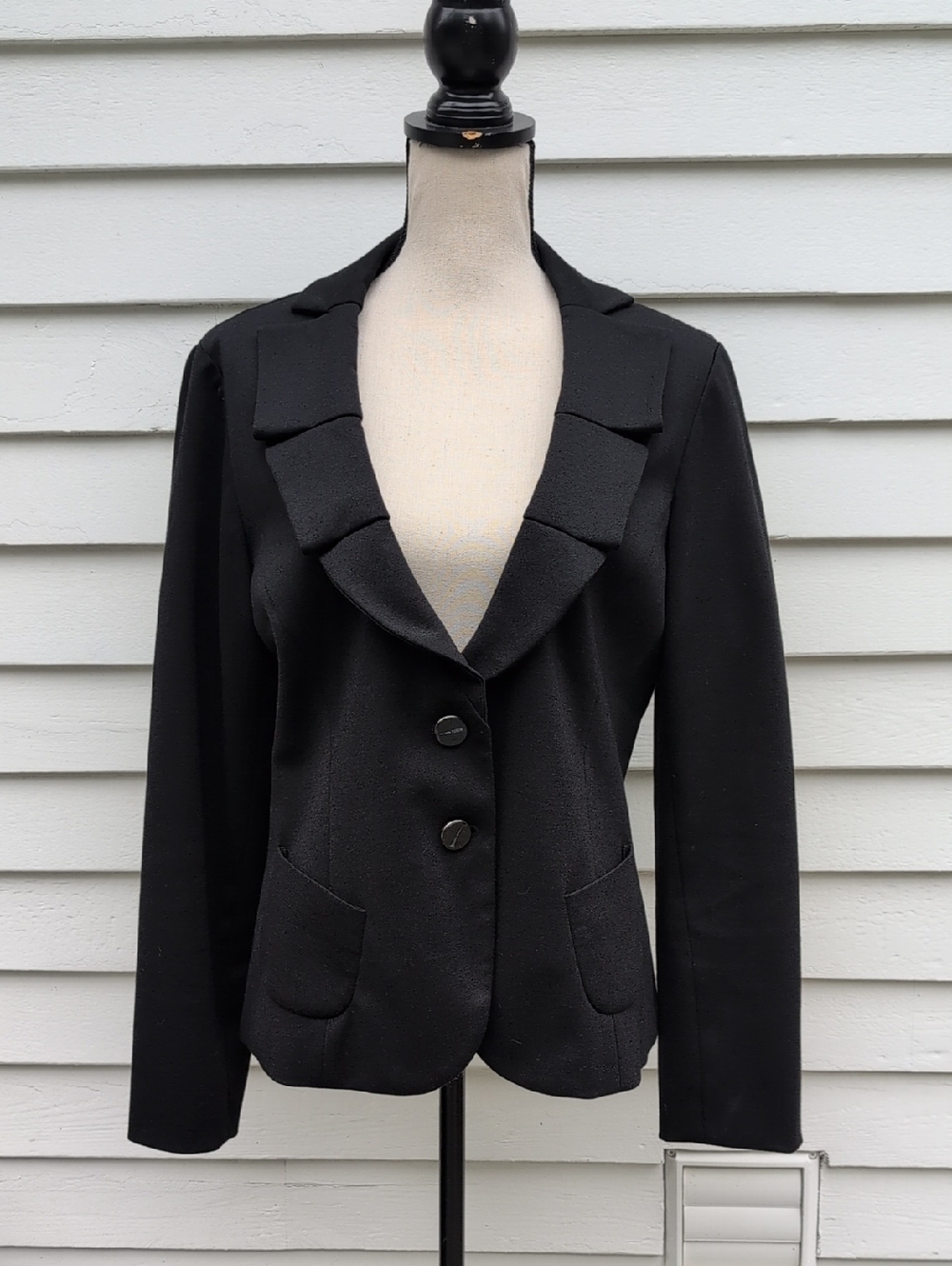 Sandro Sportswear Ruffle Collar Blazer Jacket